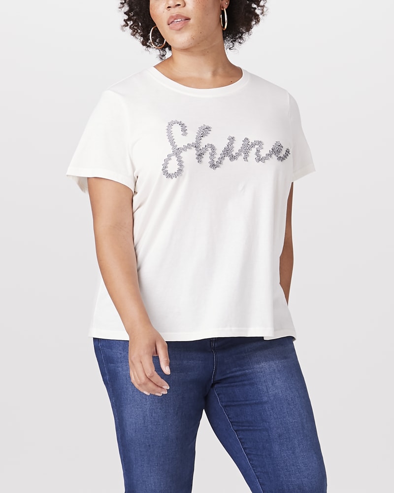 Front of plus size Chelsie Graphic Tee by Vero Moda | Dia&Co | dia_product_style_image_id:144723